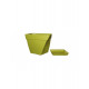 Pot et soucoupe cocoripot twist 32cm - chapelu- coloris au choix Bambou