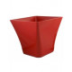 Pot laurea carre 38x38x35cm chapelu- coloris au choix Rouge