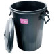 Poubelle de jardin 100l avec couvercle 