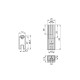 Lot de 2 rails de penderie Luxe avec supports, Aluminium et Plastique, couleurs  & longueurs au choix 