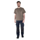 Tee-shirt de travail manches courtes mixte tadi - cstone1 - Couleur et taille au choix Marron