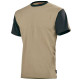 Tee-shirt de travail mixte flange - c190att - Couleur et taille au choix Beige-Noir