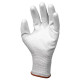 Gants eurolite est90 polyester/carbon (pack de 10) - blanc - Taille au choix 