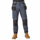 Pantalon de travail homme holster universal flex gris noir - Couleur et Taille au choix Gris-Noir
