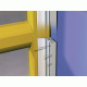Profil d'encadrement de porte en pvc avec lèvre pvc souple type pts - x coloris blanc 