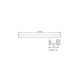 Profilé aluminium rectangulaire ruban led - 12,2mm - couleur - alu, taille - 1000mm 
