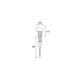 Projecteur de jardin minimal green led 3 ampoules 