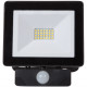 Projecteur plat noir 20w led avec radar 