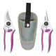 Lot de 2 secateurs + holster 