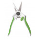 Secateur lames droites 180 mm acier inox vert 