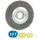 Brosse metallique pour touret diametre 150mm avec 3 bagues, prtmbr150r3 