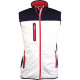 Gilet sans manches softshell Kariban tricolore (couleur au choix) Blanc-Navy