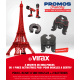 Presse à sertir L2X Virax + pince mère + 2 batteries + inserts au choix-TH Ø16-20-26 (multicouche) - 253577 