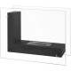 Qlima cheminée en forme de l à l'éthanol 80 x 31 x 60 cm ffb 8060 