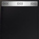 Receveur en acrylique Noir effet pierre 90x120x4 cm- Grille linéaire chrome - METEORA Aurlane - FAC1053 