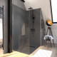 Retour pour paroi de douche à l’italienne - 80x200 verre transparent 8mm Aurlane - FAC615 