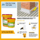 Revêtement souple imperméable toitures sika sikalastic color - blanc - 20kg 