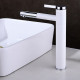 Robinet lavabo surélevé moderne blanc 