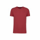 T-shirt bio150g col rond kariban - Couleur et taille au choix Rouge-brique