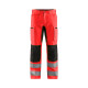 Pantalon artisan haute-visibilité stretch poches 15851811 - Couleur et taille au choix rouge fluo-noir