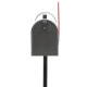 Us mailbox boite aux lettres design américain argenté pied de support courrier 