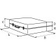 Valise aluminium lisse SAM OUTILLAGE double plateaux - TVU-4 
