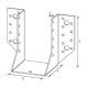 Sabot à ailes extérieures 2 et 2,5 mm - Dimensions au choix 