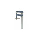 Serre-joint à pompe à tige chromée et crantée - saillie 120 mm - section 35 x 8 - L. 300 mm - LEMAN - 7120.358.030 