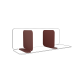 Lot de 2 serre-livres DECO-GEM, Coraline, base aimantée. L.14.2 x H.13.85 x P.4.44 cm Red Brown