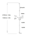 Serrure verticale en applique 3 points axe 60 mm marron, droite + cylindre - secury-t 