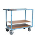 Servante mécano-soudée 3 plateaux médium 1000 x 600 mm roues TPE 400 kg - 880702242 