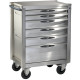 Servante 40n - 6 tiroirs - version inox SAM OUTILLAGE - SERVI-640NX 