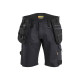 Short artisan stretch STRIKER 19721149 - Couleur au choix Noir-Noir