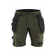 Short stretch 4D avec poches flottantes détachables 17021645 - Couleur au choix Vert forêt/Noir