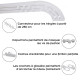 Simi rail de plafond tringle en pvc pour rideaux à crochets    blanc   double rail courbé 360 cm 