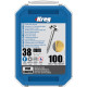 Vis à trous de poche 38 mm Revêtu de Zinc Maxi-Loc, Filetage fin, 100- KREG - SML-F150-100-INT 