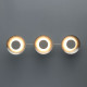 Spot argenté techno 3 ampoules 11 cm 