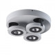 Spot blanc techno 3 ampoules 23.5 cm 