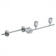 Spot blanc techno 4 ampoules 17 cm 