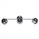 Spot chromé techno 3 ampoules 20 cm 