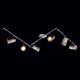 Spot chromé techno 6 ampoules 15 cm 