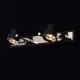 Spot noir techno 2 ampoules 13 cm 