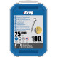 Vis à trous de poche Kreg Revêtu de Zinc Pan-Head, Filetage fin - SPS-F1-100 