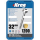 Vis à trous de poche Kreg Revêtu de Zinc Pan-Head, Filetage fin - KREG - SPS-F125-1200-INT 