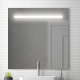 Miroir éclairage led de salle de bain stam avec interrupteur tactile - 60x80cm 