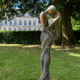Statue de jardin en pierre tristan et iseult demi rouille - rouille  123 cm - rouille 