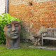 Statue visage homme extérieur grand format - 115 cm - Couleur au choix 