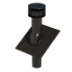Terminal de toiture MULTIVENT Ø131 mm UBBINK - noir - 135 m3 - 189554 Terminal multivent diamètre 131 mm pour toit avec pente de 35° à 55° noir 189554