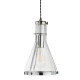 Suspension 19 cm roxbury, en chrome et verre 