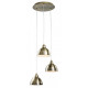 Suspension 3 ampoules baron - Coloris au choix Laiton